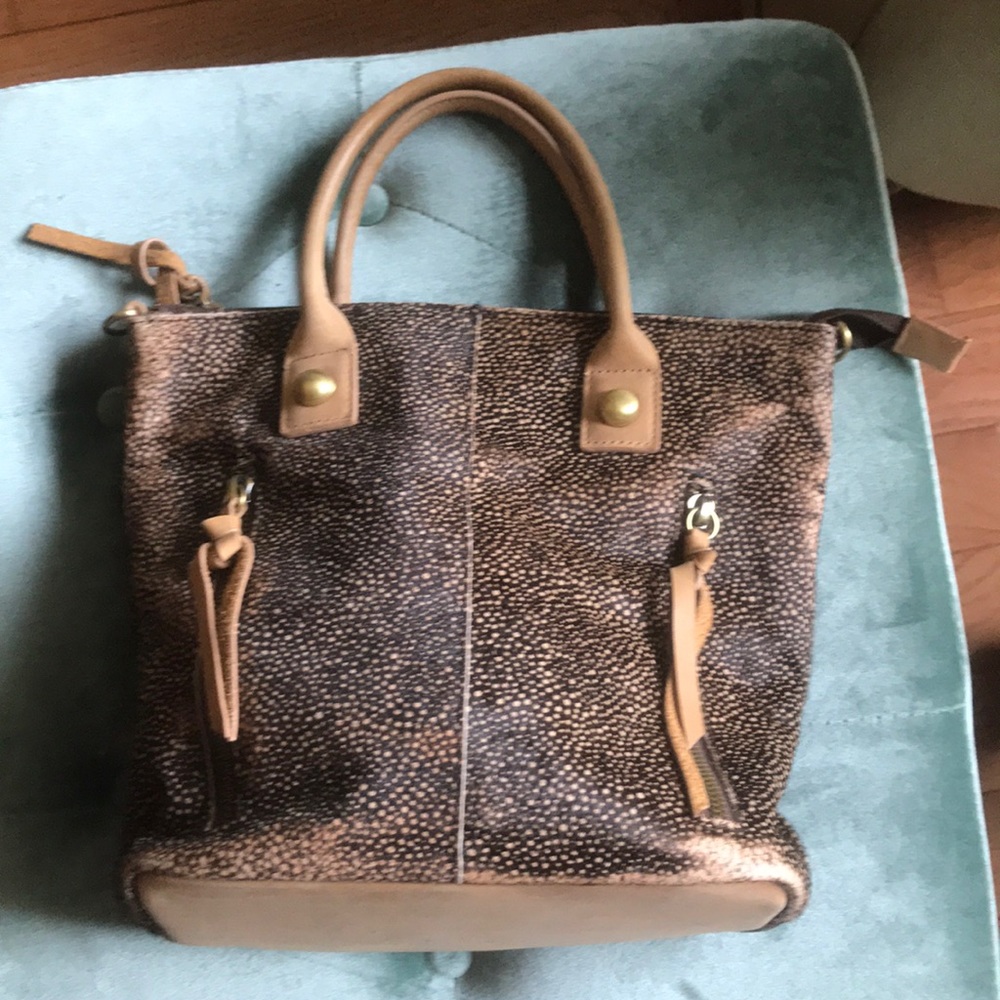 Anthropologie leather handbag by Miss Albright